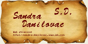 Sandra Danilovac vizit kartica